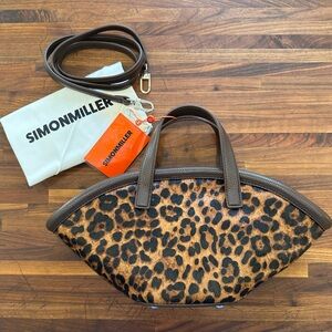 NWT - Simon Miller Mini Mercado in Leopard Calf-hair Leather